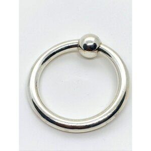 Tiffany & Co Sterling Silver 925 Round Baby Rattle Teether Ring